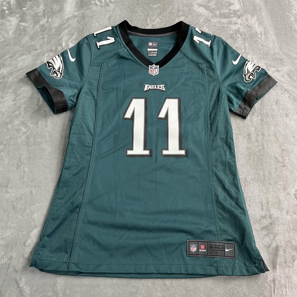 Philadelphia Eagles Jersey Womens Medium Green NFL Football Nike Carson Wentz 11